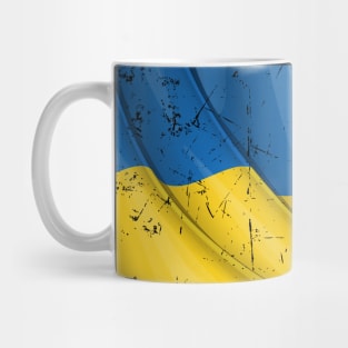 SLAVA UKRAINI GRUNGE FLAG Mug